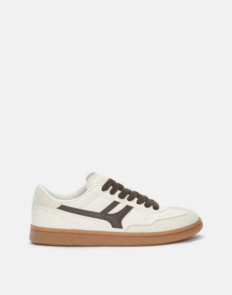 Pull&Bear Trainers in ecru - view 1