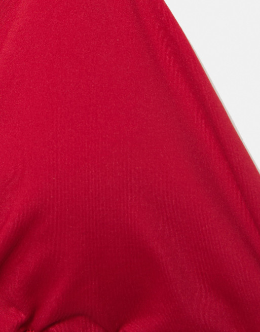 Pull&Bear - Triangel bikinitopje in rood, 3 van 3