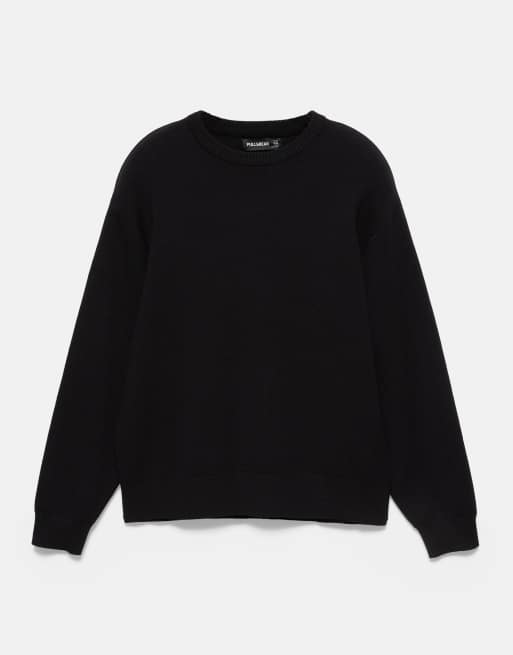 Pull&Bear tröja med rund halsringning i svart, 5 av 7