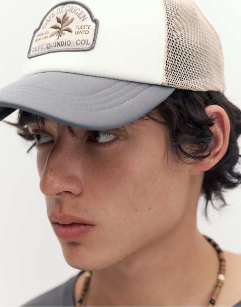 Pull&Bear Trucker-Cap in Sand - view 1