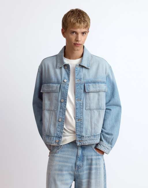 Pull&Bear – Jeans-Set in Indigoblau, 2 von 3