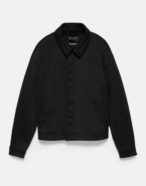 Pull&Bear truckerjack in zwart, 6 van 7