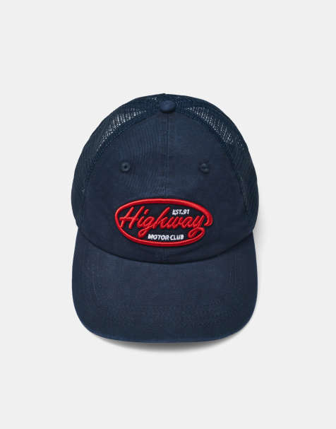 Pull&Bear - Truckerpet in blauw - view 1