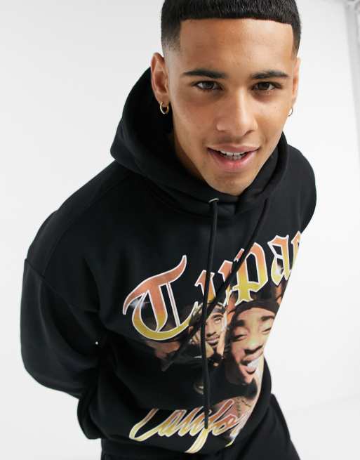 Tupac clearance black hoodie