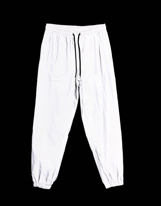 Pull&Bear two-piece reflective pants in gray