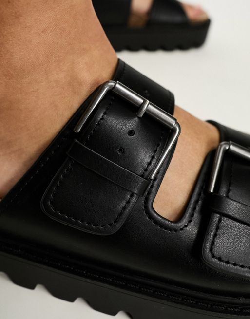 Belt with double buckle - pull&bear