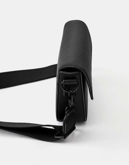 Pull&Bear – Umhängetasche in Schwarz, 3 von 5