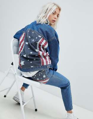 pull and bear oversized denim jacket