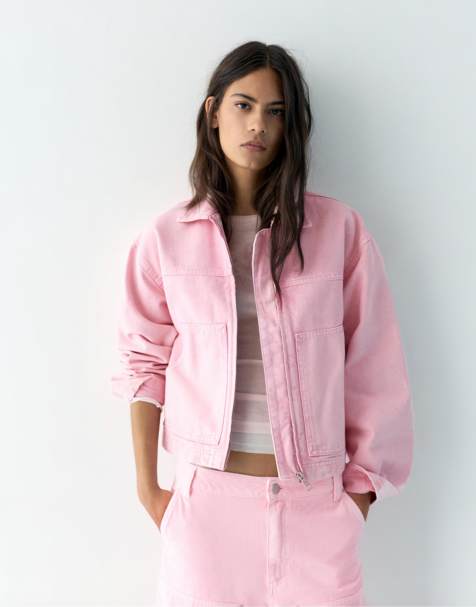 Pull&Bear Utility jacket in pink - view 1