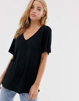 baggy v neck t shirts