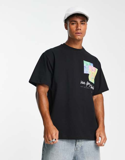 Pull and bear van gogh t shirt new arrivals