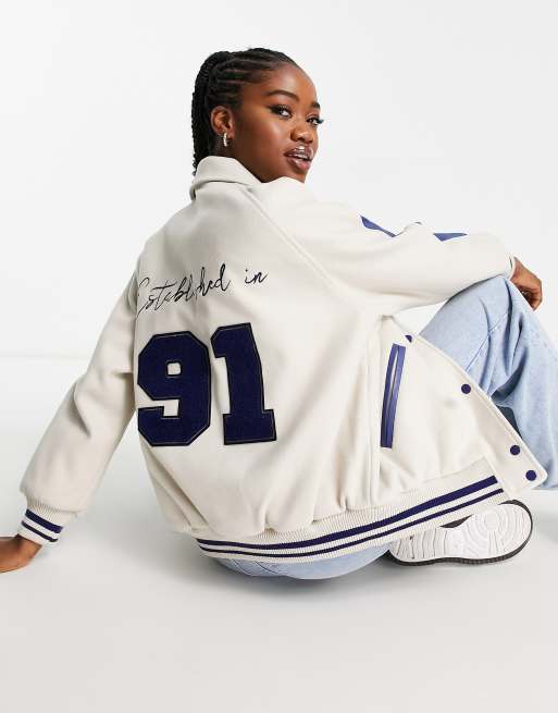 Cities varsity bomber jacket - pull&bear