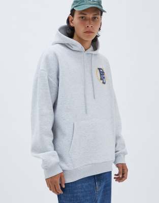 Grey San Francisco varsity hoodie - PULL&BEAR