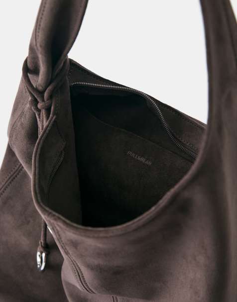 Pull&Bear verzierte Tote-Bag in Braun - view 1