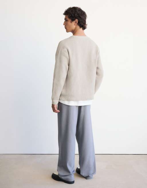 Pull&Bear vest met knopen in zandkleur, 2 van 7