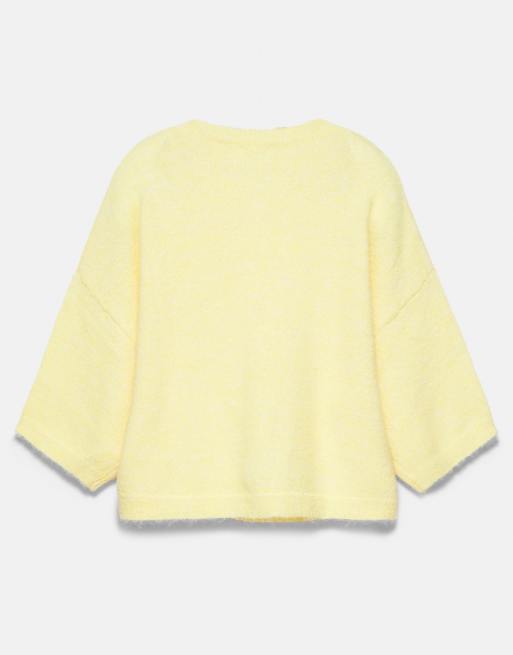 Pull&Bear vest met korte mouwen in geel, 6 van 6
