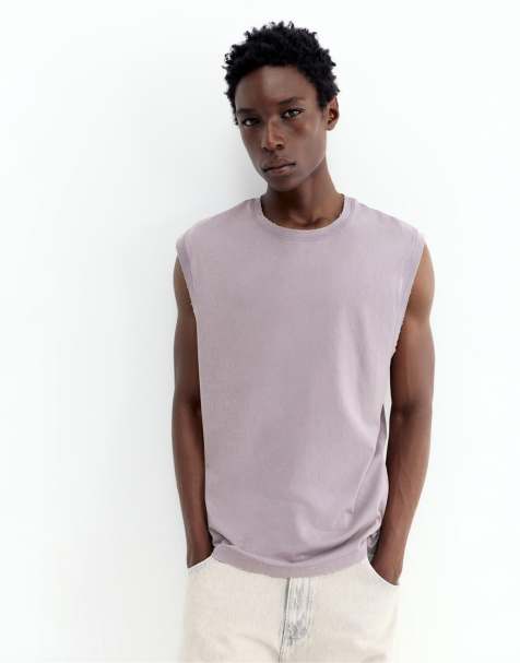 Pull&Bear Vest top in lilac - view 1