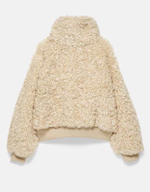 Pull&Bear veste à col montant couleur sable, 6 de 6