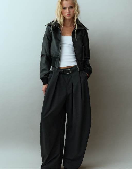 Pull&Bear veste côtelée noire, 5 de 7
