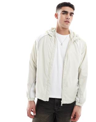 Veste de survtement  empicements - Beige - Pull & bear - Modalova