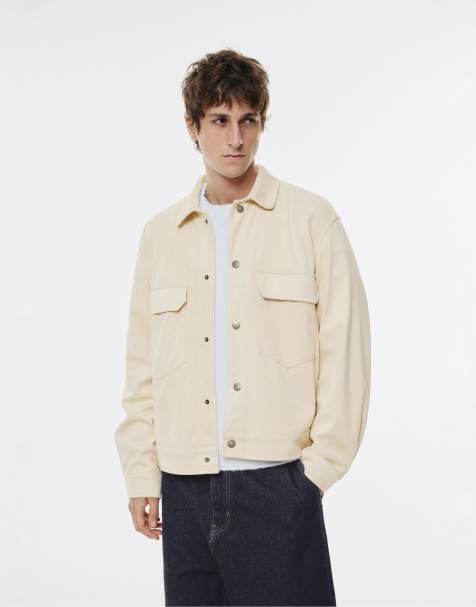 Pull&Bear - Veste en aspect daim - Sable - view 1