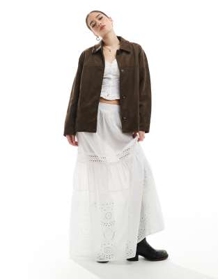 Veste en daim synthtique avec poches - Pull & bear - Modalova