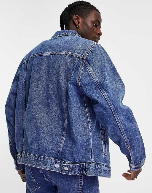 Pull&Bear Veste en jean Bleu ASOS