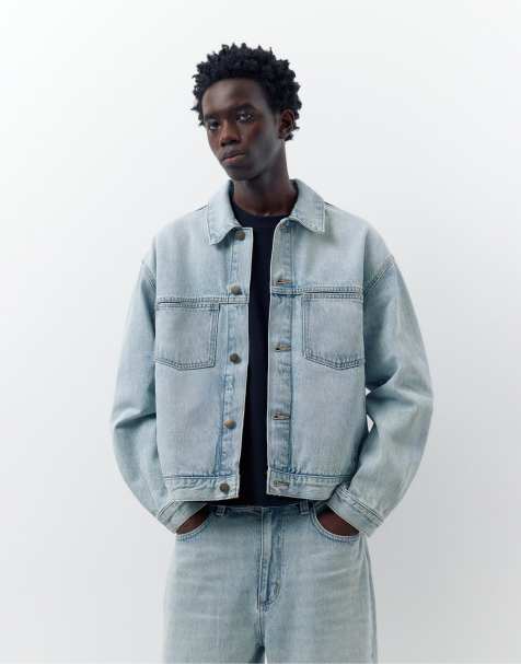 Pull&Bear - Veste en jean style camionneur - Indigo pâle - view 1