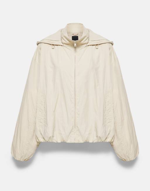 Pull&Bear veste légère à capuche sable, 6 de 7