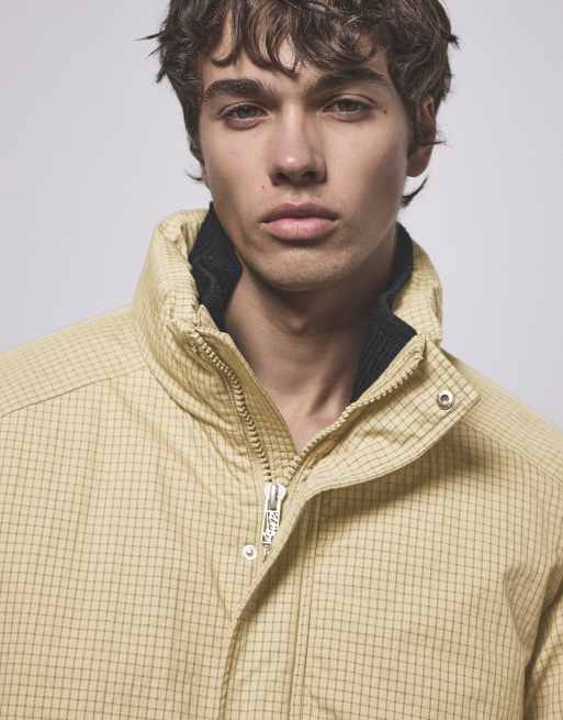 Pull&Bear veste matelassée à carreaux beige, 3 de 7