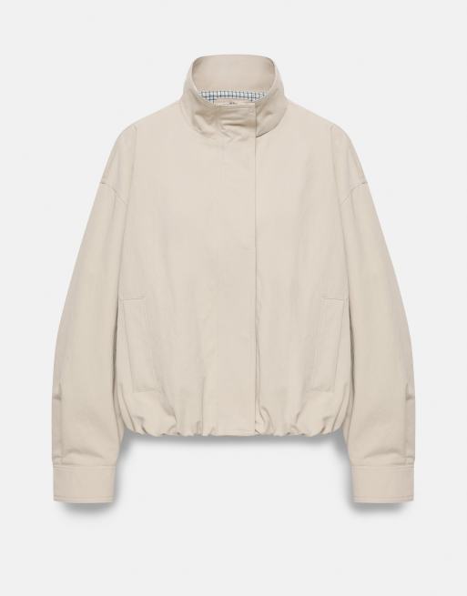 Pull&Bear veste oversize à col montant couleur sable, 5 de 7