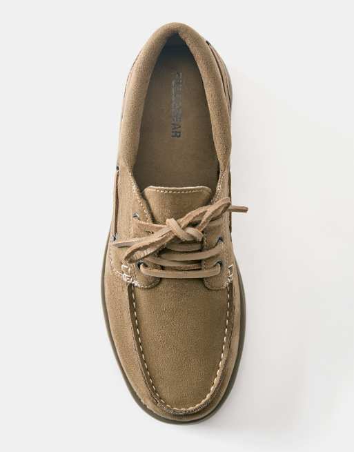 Pull&Bear veterschoenen in bruin, 4 van 4