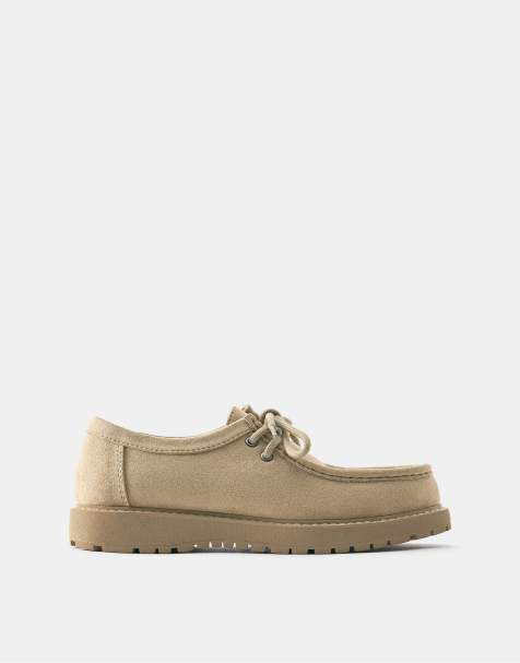 Pull&Bear veterschoenen in ecru - view 1