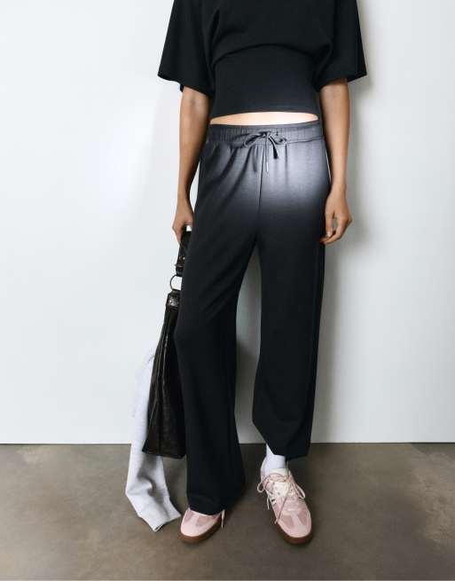Pull&Bear vida byxor i modal i svart, 4 av 7