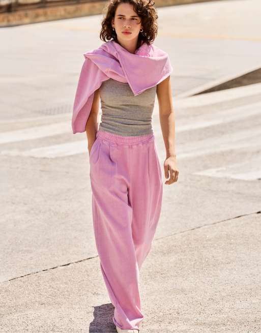 Pull&Bear – Rosa set i jersey, 3 av 3
