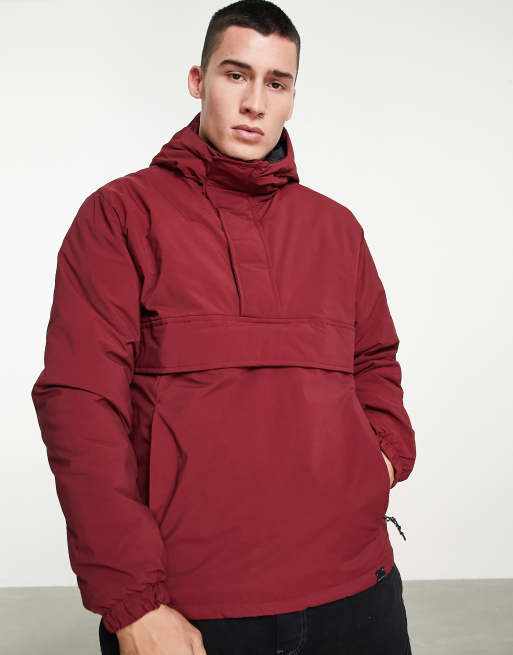 Pull&Bear – Vinröd vindjackor i anoraksmodell