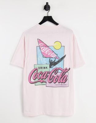 pull and bear pink t shirt