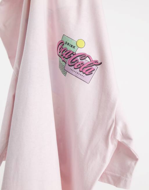Pink coca cola shirt shop