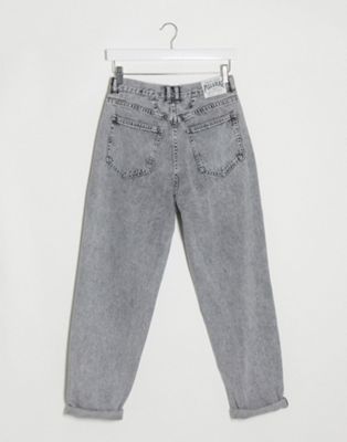 Pull\u0026Bear vintage fit jean in gray | ASOS