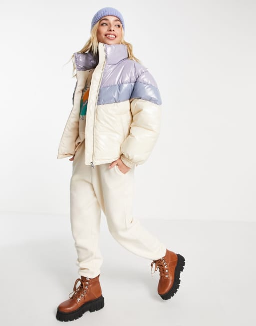 Pull and bear colour block jacket hotsell