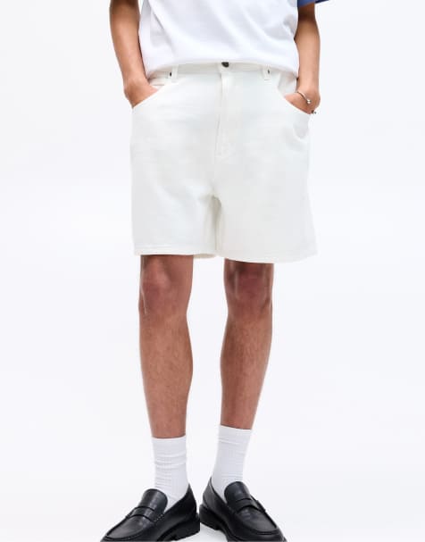 Pull&Bear – Vita bermudashorts i denim - view 1