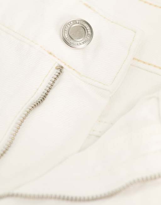 Pull&Bear – Vita jeans med vida ben och cargodetaljer, 4 av 5