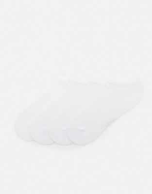 Pull&Bear – Vita, korta strumpor, 4-pack - view 1