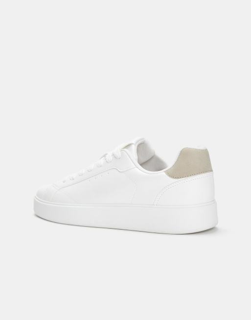 Pull&Bear – Vita sneakers, 3 av 4