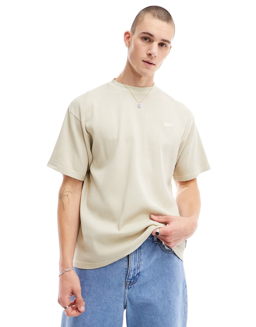 waffle T-shirt in sand-Neutral