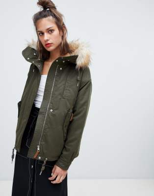 waist length parka