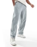 [Pull & Bear] Pull & Bear washed wide leg trackies in grey XL GREY