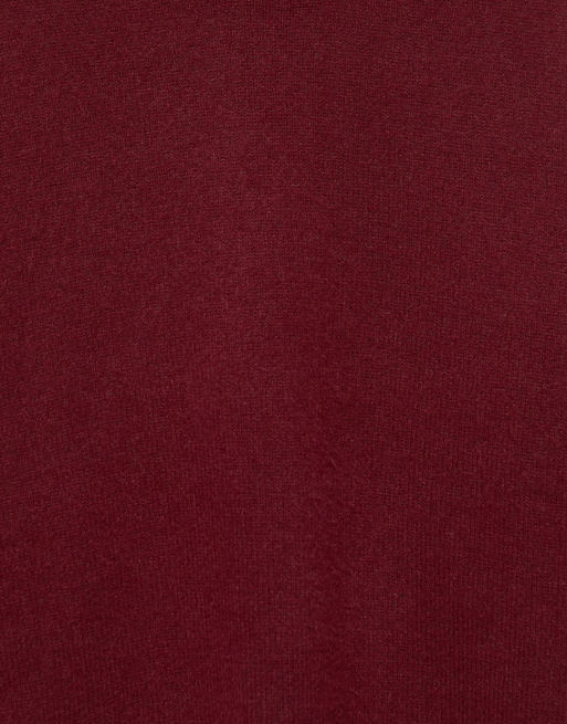 Pull&Bear weicher, kastiger Strickpullover in Burgunderrot, 7 von 7