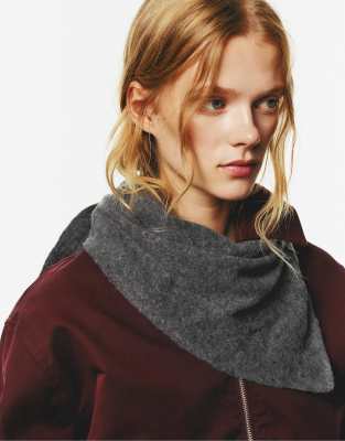 Pull & Bear - Weicher Schal in Grau