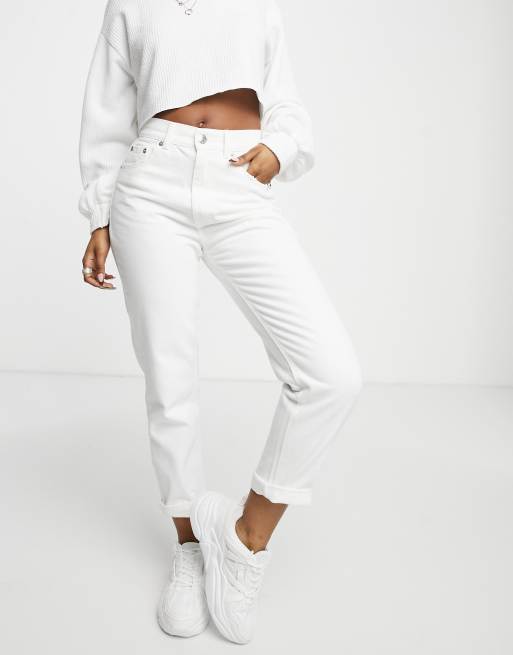 Pull&Bear Weiße MomJeans ASOS